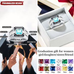 Personalized University/High Class Rings-Graduation Gift