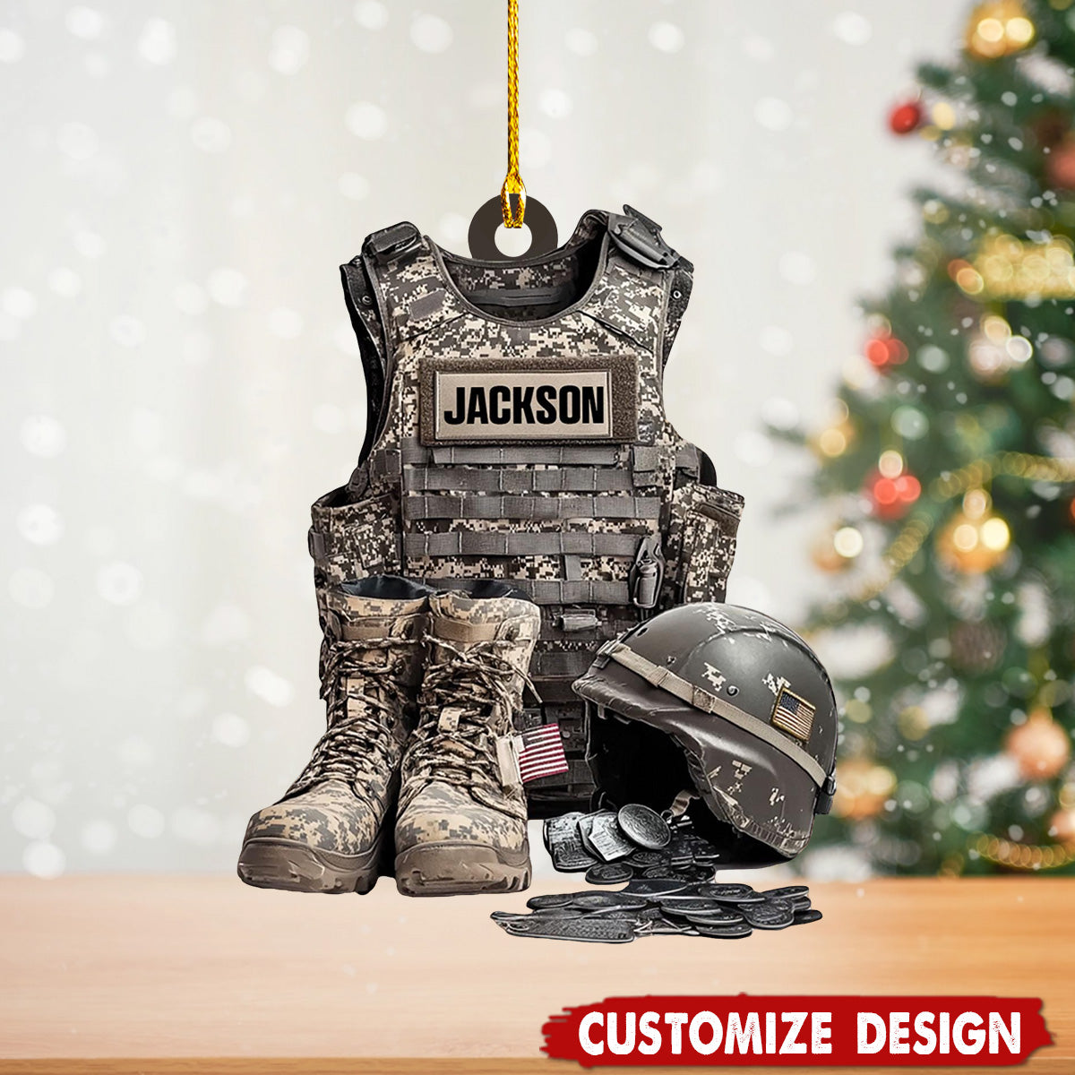 Personalized Military Uniform Christmas Ornament-2024 New Release