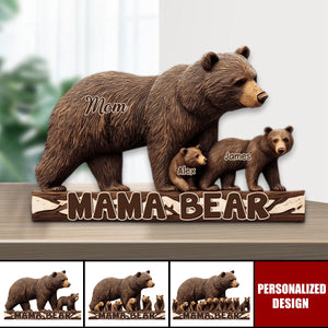 Mama Bear-Personalized Mother Acrylic Plaque