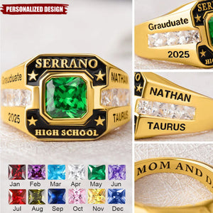 Personalized University/High Class Rings-Graduation Gift