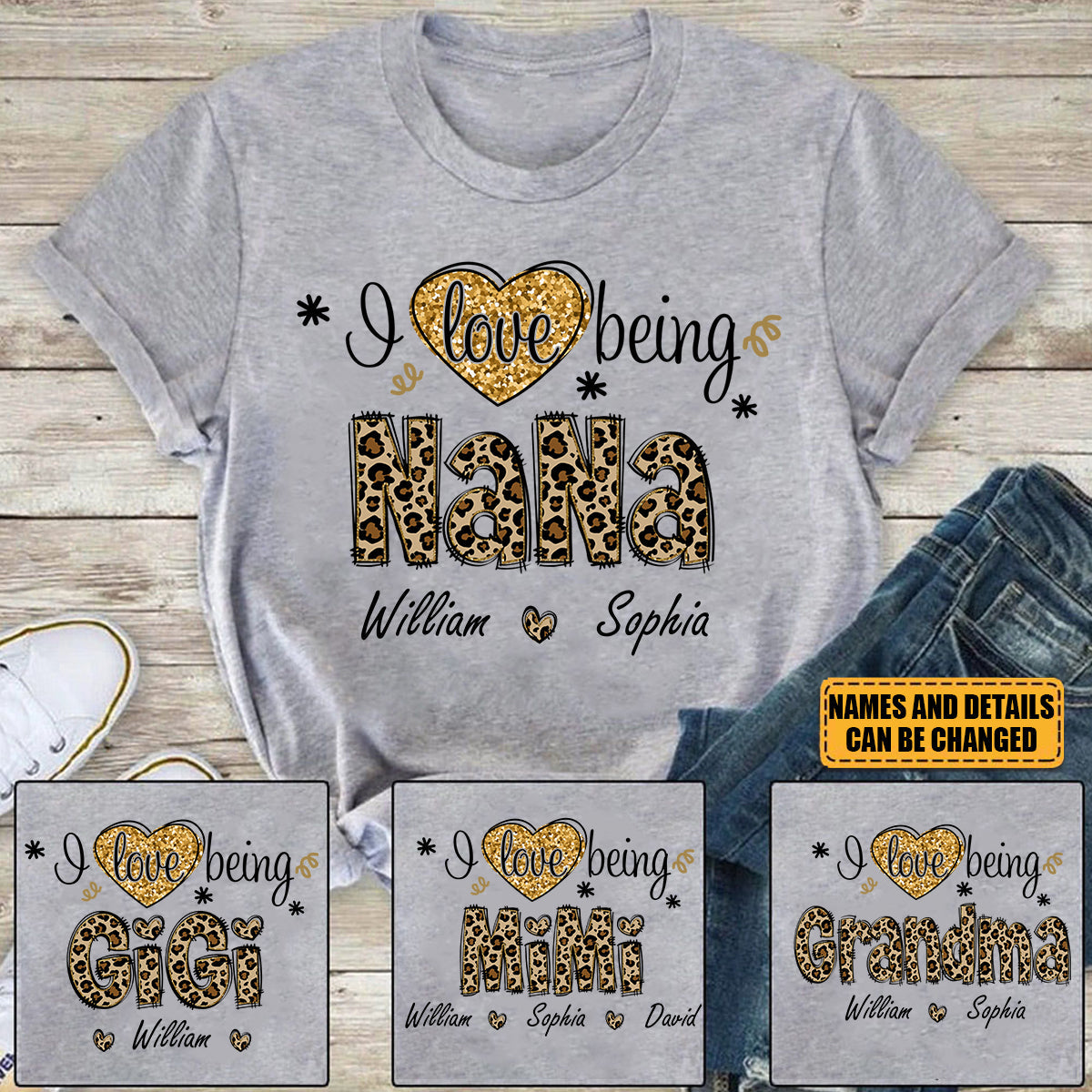 Personalized I Love Being Mom Grandma Shirt - Gift For Mom,Grandma