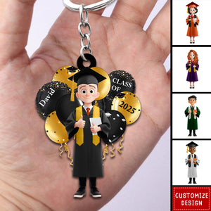 Graduation Celebration Keychain - Personalized Acrylic Keychain