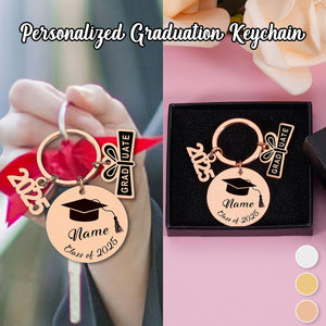 Personalized Class of 2025 Keychain Gift-College High School Graduation Gifts