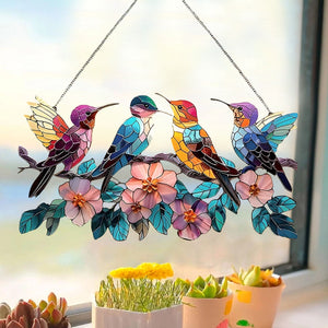 Hummingbird Suncatcher Ornament - Gifts For Bird Lovers