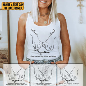 I Love You Forever & Always - Personalized Custom Tank Top - Gift For Wife,Couple