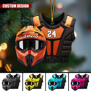 Personalized Dirt Bike Christmas Ornament - 2024 New Release