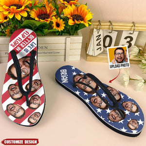 Life Is Better In Flip Flops - Personalized Photo Flip Flops