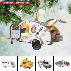 2024 New Release Personalized Camping Car Christmas Ornament-Gifts For Camping Lovers