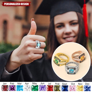 Personalized University/High Class Rings-Graduation Gift