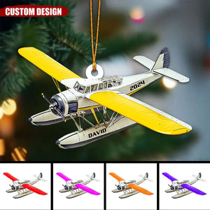 Personalized Airplane Christmas Ornament - 2024 New Release