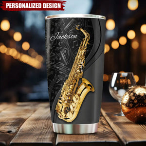 Personalized Saxophone Tumbler-Gift For Saxophone Lover