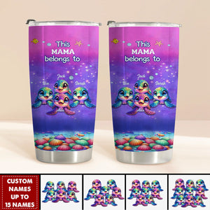 This Grandma belongs to Colorful Turtle Personalized Tumbler