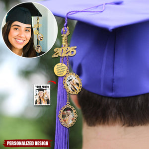 Personalized Class Of 2025 Graduation Tassels Charm With Photos