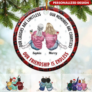 2024 New Release Our Friendship Is Endless - Personalized Friends Ornament-Gift For Bestie Or Friends