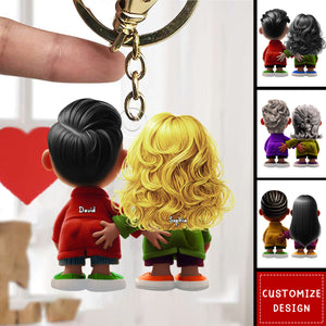 Personalized Gifts For Couple Acrylic Keychain