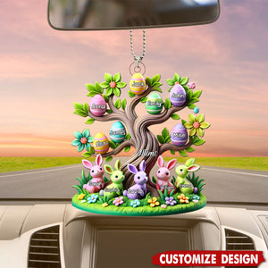 Easter Grandma Tree-Personalized Acrylic Car Ornament