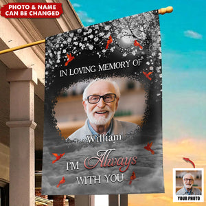 Custom Photo In Loving Memory - Memorial Personalized Flag - Sympathy Gift For Family Members