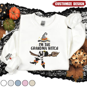 Personalized I'm The Grandma Witch Sweatshirt - Halloween Gift For Grandma