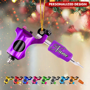 Personalized Tattoo Machine Ornament-Gifts For Tattoo Artist, Brother, Boyfriend-2024 New Release