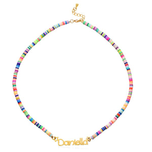 Personalized Rainbow Name Necklace - Gift For Girl,Daughter,Granddaughter