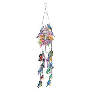 DIY Diamond Painting Double Sided 3D Wind Chime Pendant Hanging Kit