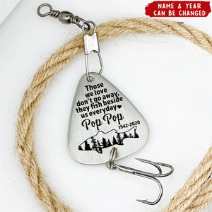 Thoes We Love Don't Go Away - Personalized Remembrance Fishing Lure Keychain