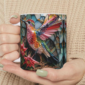 Colorful Hummingbird Mug - Gift For Bird Lovers