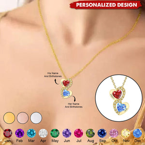 Every Beat Of My Heart-Personalized Birthstone Necklace