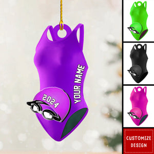 2024 New Release Personalized Swimmer Accessories Ornaments Gift For Swimmer