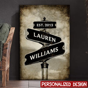 Personalized Vertical Poster- Gift For Couple