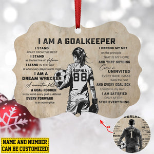 I Am A Goalkeeper Personalized Soccer Christmas Ornament-Gift For Soccer Lovers-2024 New Release