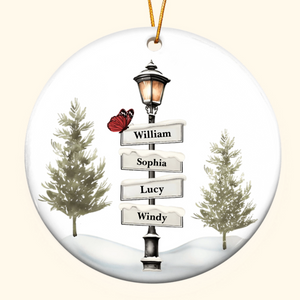 Personalised Christmas Tree Family Ceramic Ornament - 2024 New Release