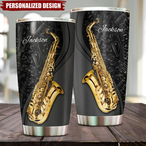 Personalized Saxophone Tumbler-Gift For Saxophone Lover