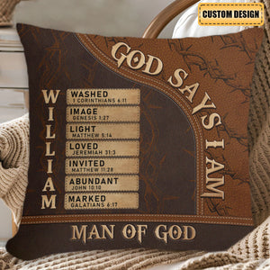 Man Of God - Personalized Pillow