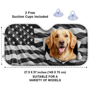 Custom Photo Let Adventures Fill Your Soul - Dog & Cat Personalized Auto Windshield Sunshade