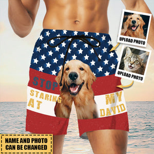 Personalized Stop Staring - Upload Photo- Custom Trunks