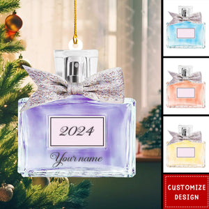 Personalized Perfume Bottle Christmas Ornament Gift For Perfume Lovers - 2024 New Release