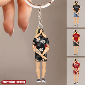 Couple Summer Personalized Keychain