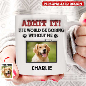 Custom Photo-Dog & Cat Personalized Custom 3D Inflated Effect Printed Mug