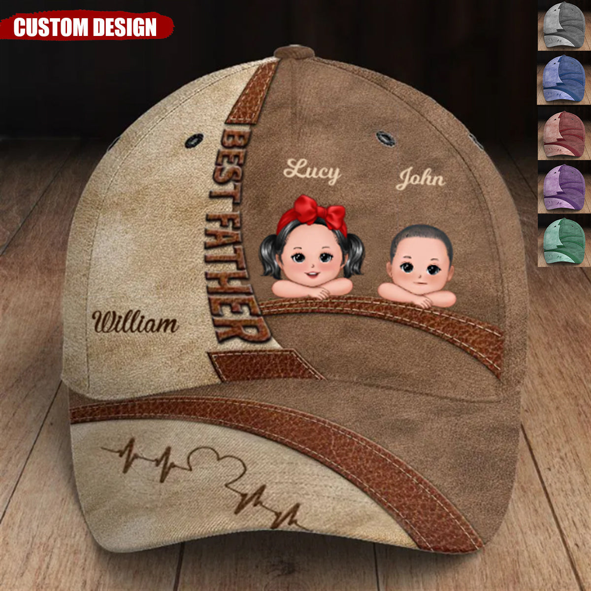 With A Dad Like You - Family Personalized Hat