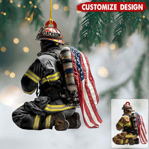 Personalized Firefighter Ornament - Gift For Firefighter  - 2024 New Release