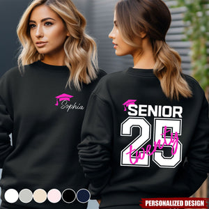 Personalized Class Of 25 Graduation Sweatshirt