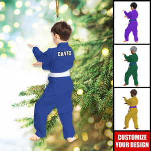 Personalized Kid Karate,Jiu Jitsu,Judo Ornament-2024 New Release