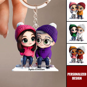 It's You and Me-Personalized Keychain-Gift For Couple