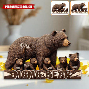 Mama Bear-Personalized Mother Acrylic Plaque