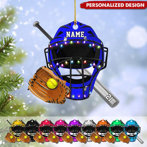 Personalized Softball Acrylic Ornament-Gifts For Softball Lovers-2024 New Release