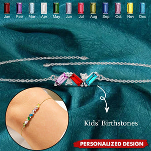 Personalized Mom/Grandma Birthstone Bracelet