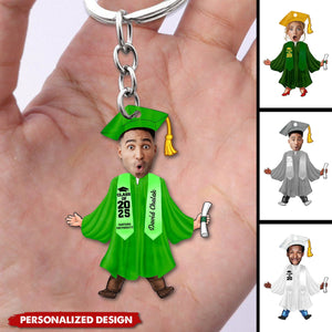 Photo Graduation Gift-Personalized Keychain-Class Of 2025