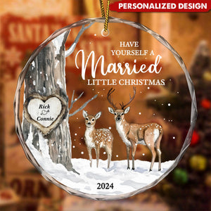 Married Little Christmas – Gift For Wedding Personalized Ornament Holiday Decoration