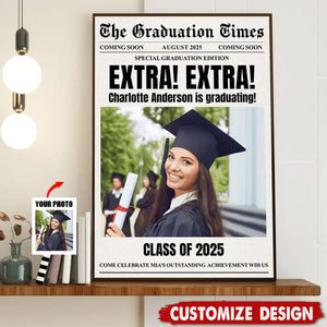 Personalized Poster Newspaper Graduation,Senior Graduation